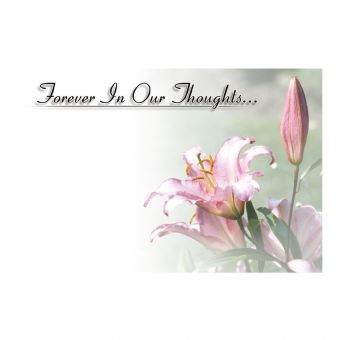 Forever In our Thoughts - Pink Lily
