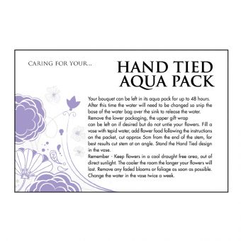 Designer Care Card - Hand Tied Aqua Pack