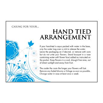 Designer Care Card - Hand Tied Arrangement