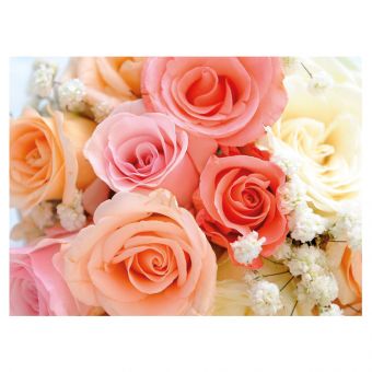 Bouquet of Peach & Pink Roses (60-00829-GROUP)