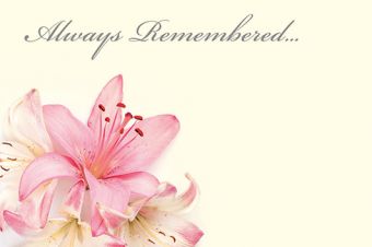 Always Remembered - Pink Lilies (60-01000-GROUP)