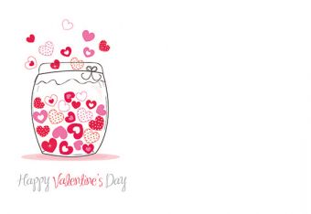 Happy Valentines Day, Jar of Hearts (60-01106-GROUP)
