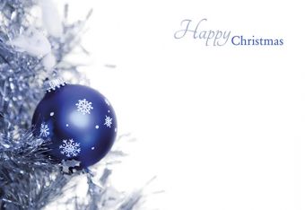 Happy Christmas - Blue Bauble (60-01120-GROUP)
