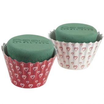 OASIS® Ideal Floral Foam Maxlife Hearts Cupcakes